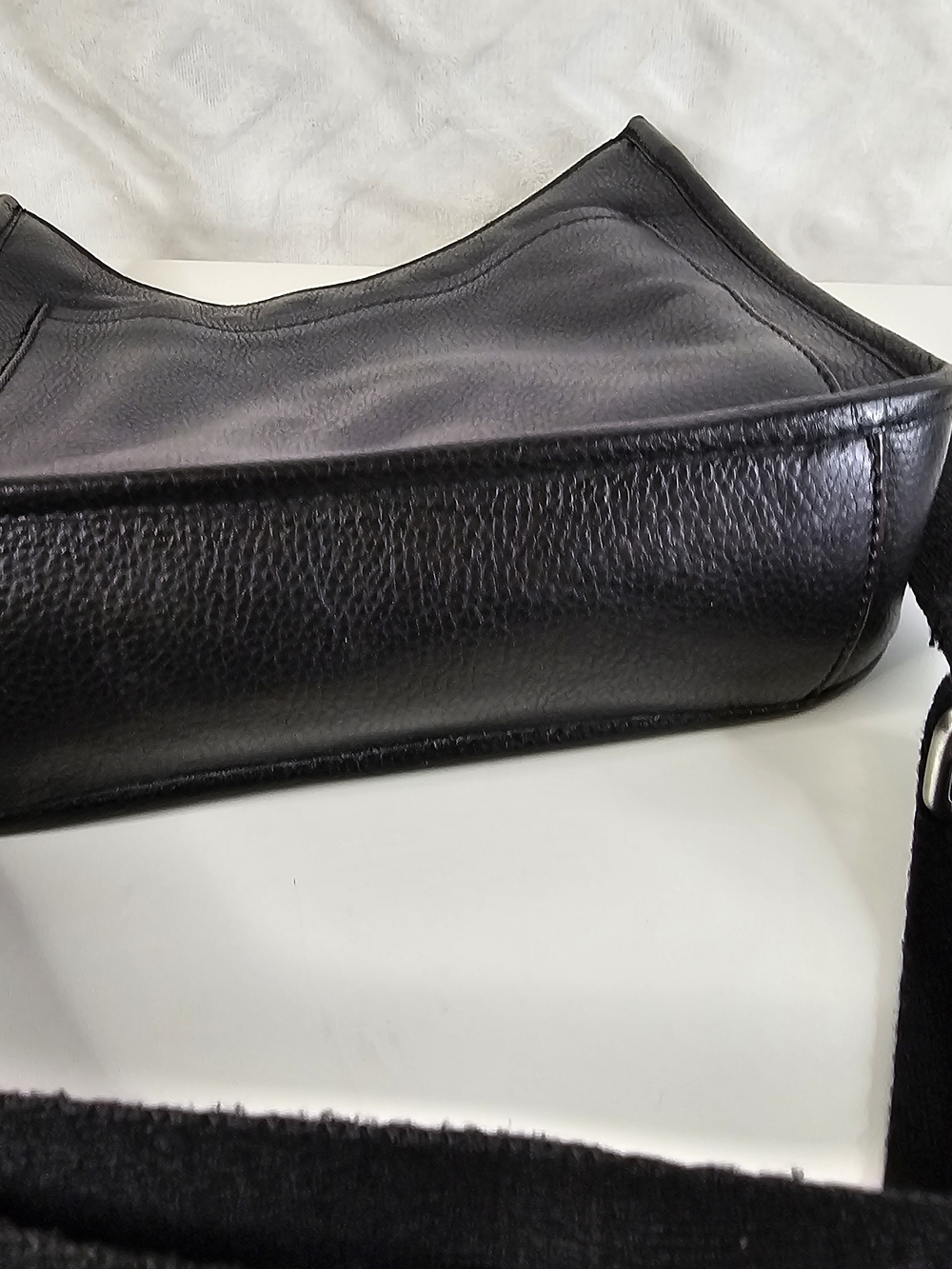 Jjill Black Leather Crossbody Messenger Bag - Picture 8 of 9